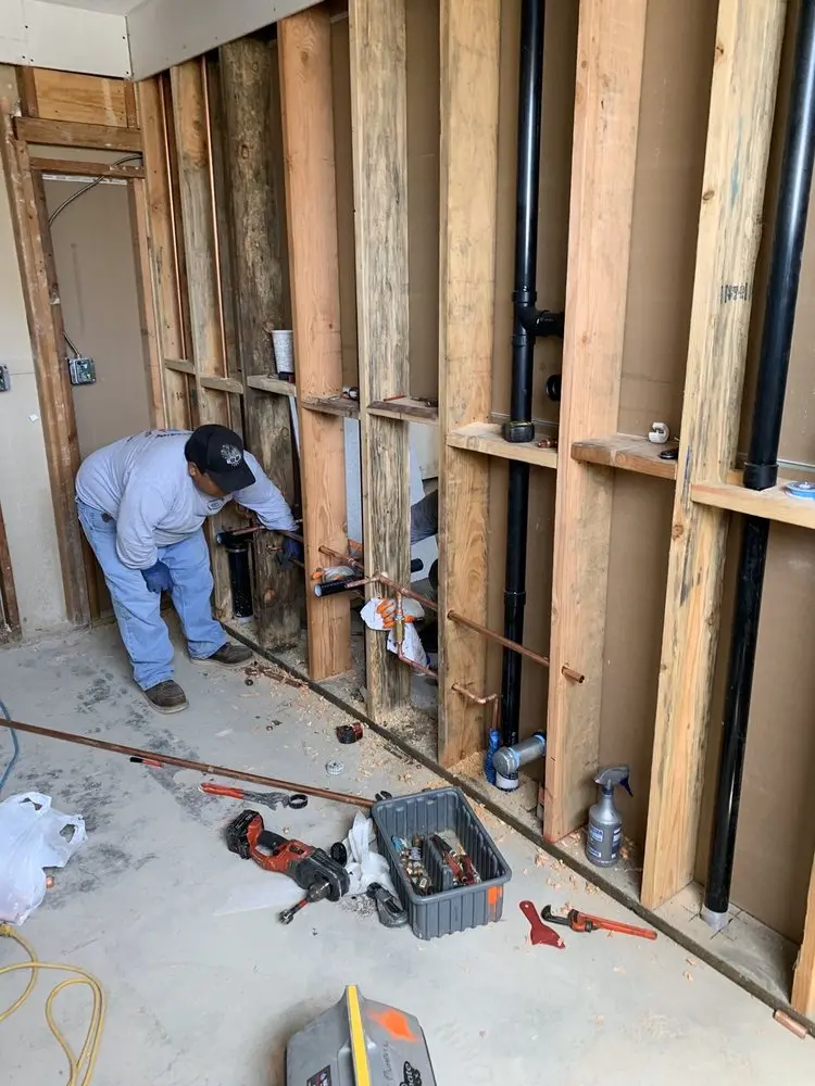 Commercial rough-in plumbing for Gas Line Repair in Hastings